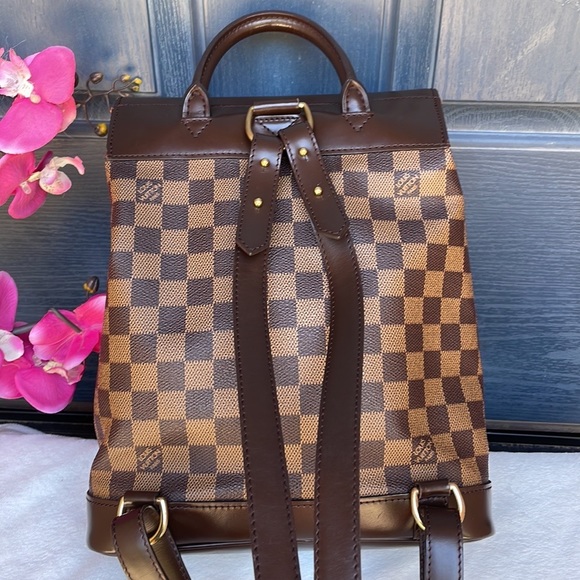 💝LIKE NEW 💝 LOUIS VUITTON Damier Ebene Soho Backpack - Picture 5 of 17
